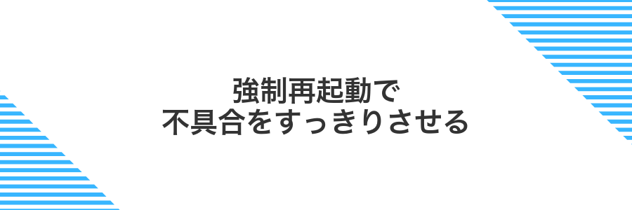 強制再起動で不具合をすっきりさせる