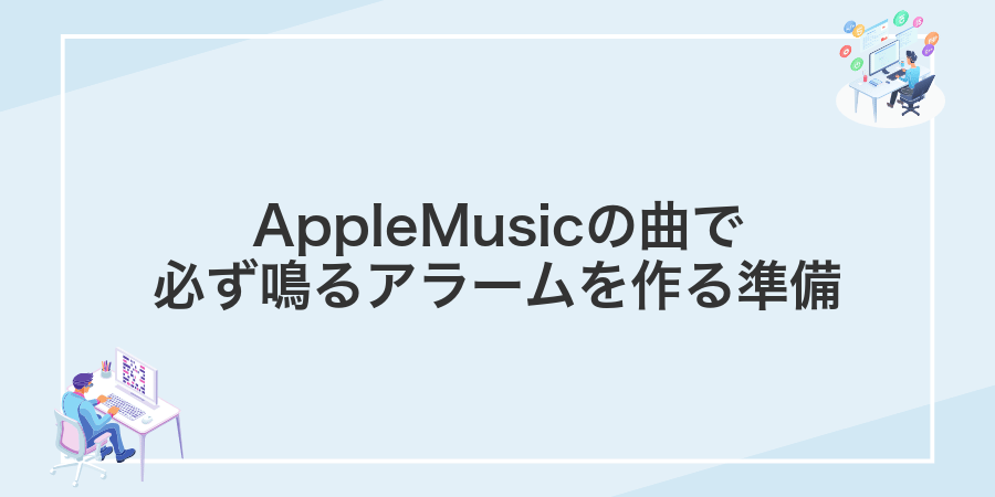AppleMusicの曲で必ず鳴るアラームを作る準備