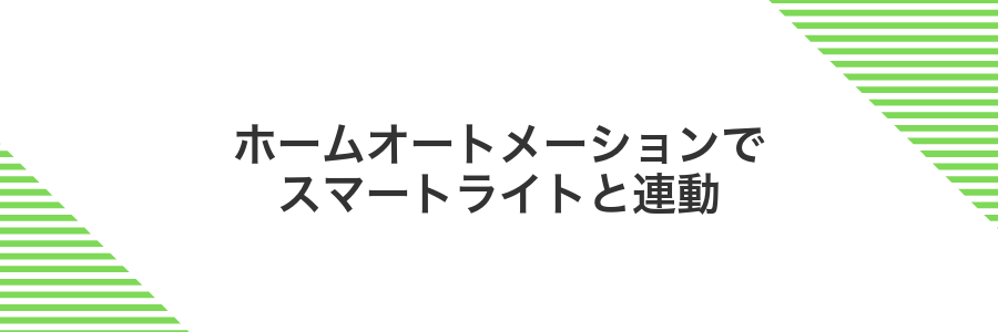 ホームオートメーションでスマートライトと連動