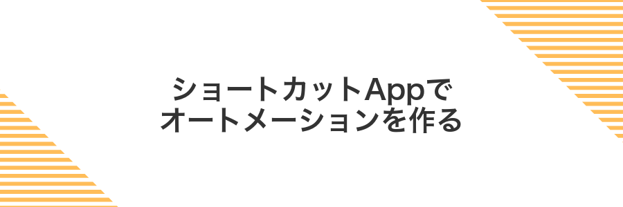ショートカットAppでオートメーションを作る