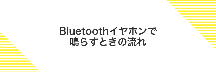 Bluetoothイヤホンで鳴らすときの流れ