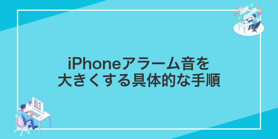 iPhoneアラーム音を大きくする具体的な手順
