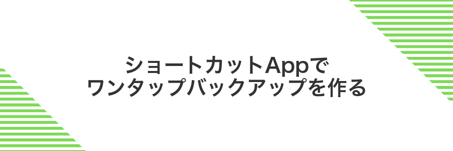 ショートカットAppでワンタップバックアップを作る