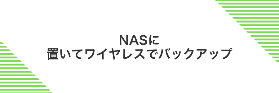 NASに置いてワイヤレスでバックアップ