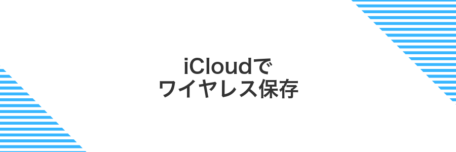 iCloudでワイヤレス保存