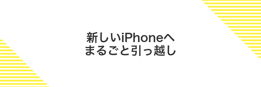 新しいiPhoneへまるごと引っ越し