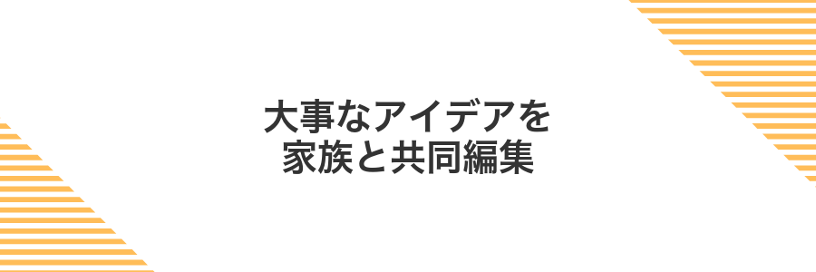 大事なアイデアを家族と共同編集