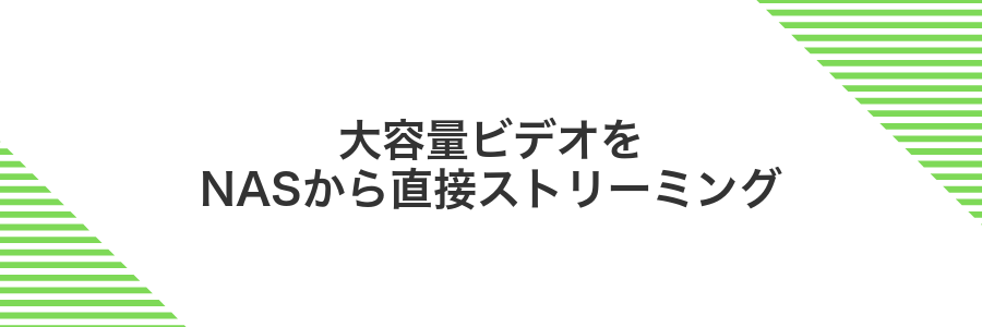 大容量ビデオをNASから直接ストリーミング