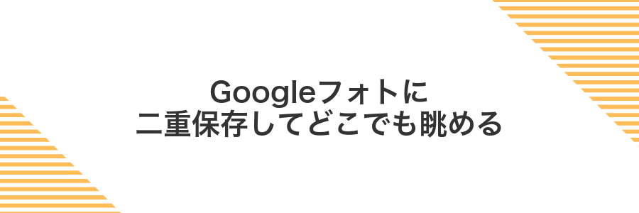Googleフォトに二重保存してどこでも眺める