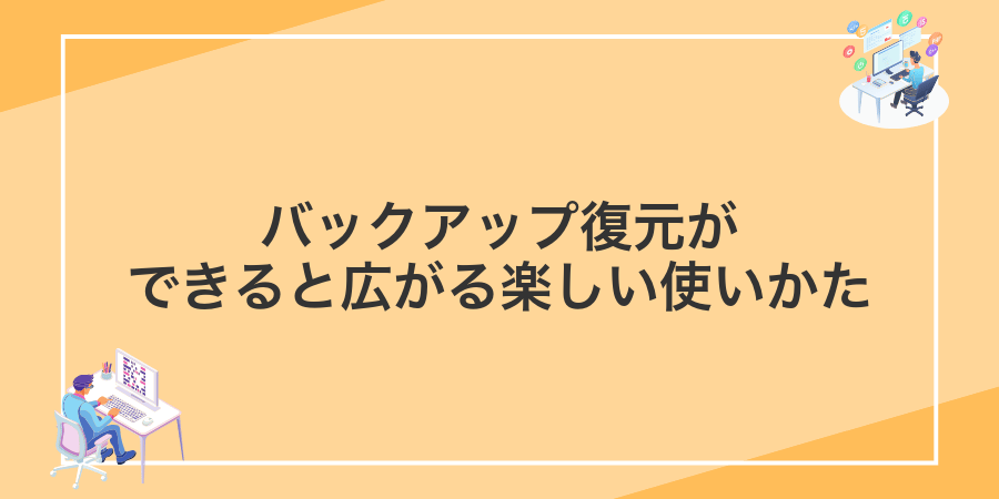 バックアップ復元ができると広がる楽しい使いかた
