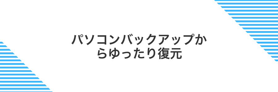 パソコンバックアップからゆったり復元