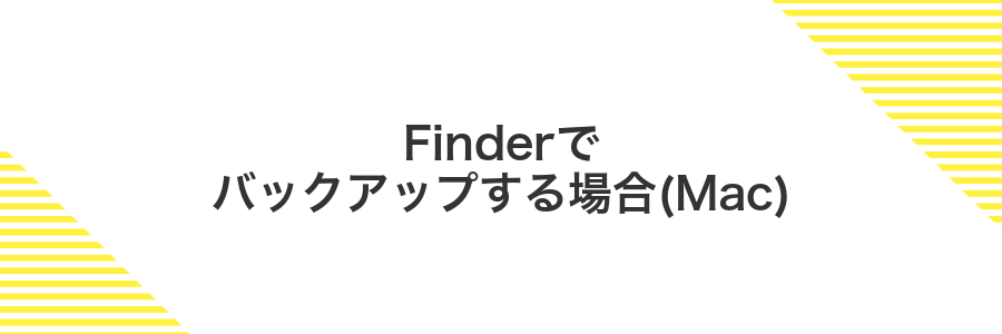 Finderでバックアップする場合(Mac)