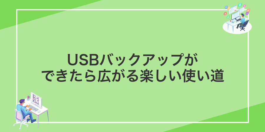 USBバックアップができたら広がる楽しい使い道