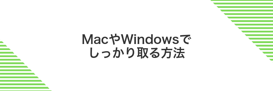 MacやWindowsでしっかり取る方法