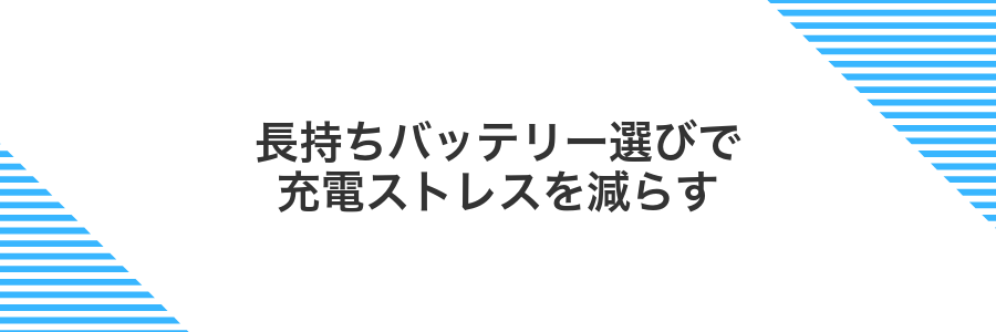長持ちバッテリー選びで充電ストレスを減らす