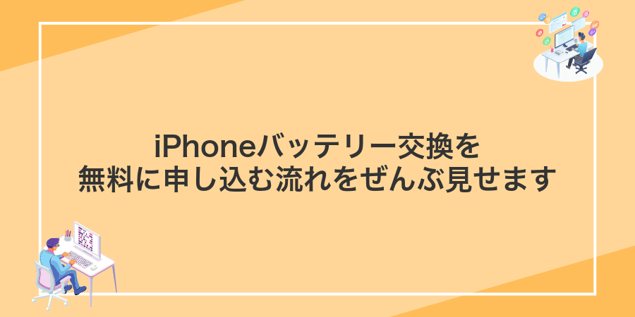 iPhoneバッテリー交換を無料に申し込む流れをぜんぶ見せます
