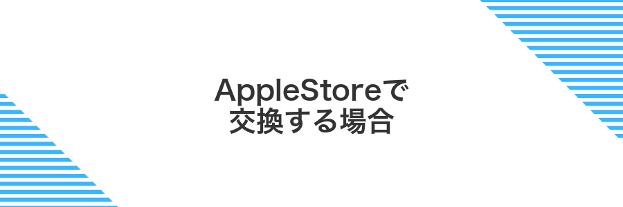 AppleStoreで交換する場合