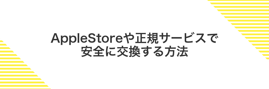 AppleStoreや正規サービスで安全に交換する方法