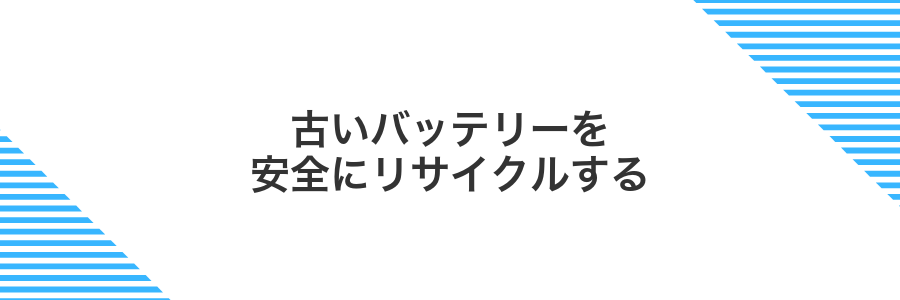 古いバッテリーを安全にリサイクルする