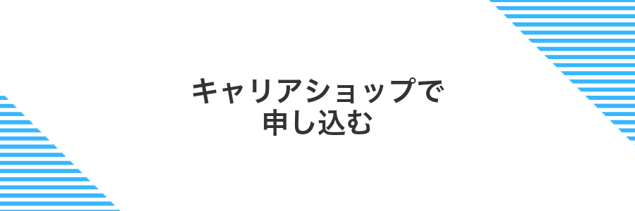 キャリアショップで申し込む