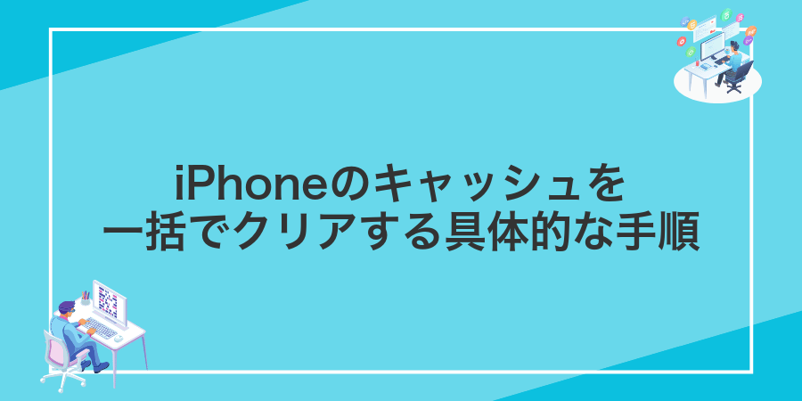 iPhoneのキャッシュを一括でクリアする具体的な手順
