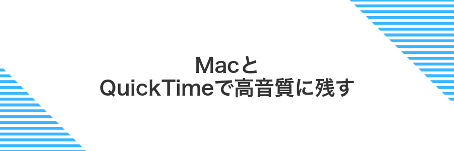 MacとQuickTimeで高音質に残す