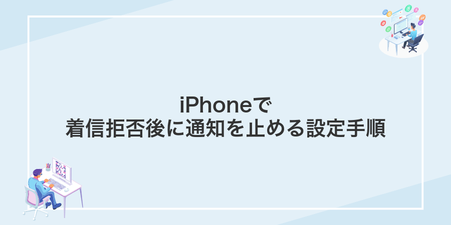 iPhoneで着信拒否後に通知を止める設定手順