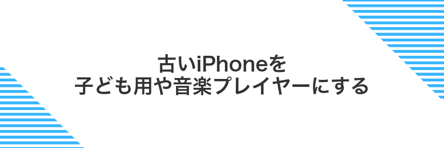 古いiPhoneを子ども用や音楽プレイヤーにする