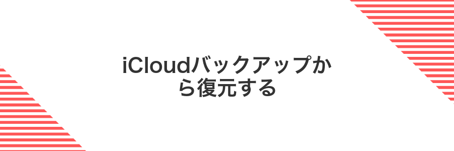iCloudバックアップから復元する