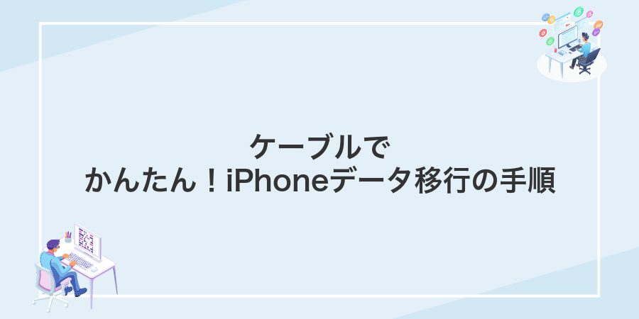 ケーブルでかんたん！iPhoneデータ移行の手順