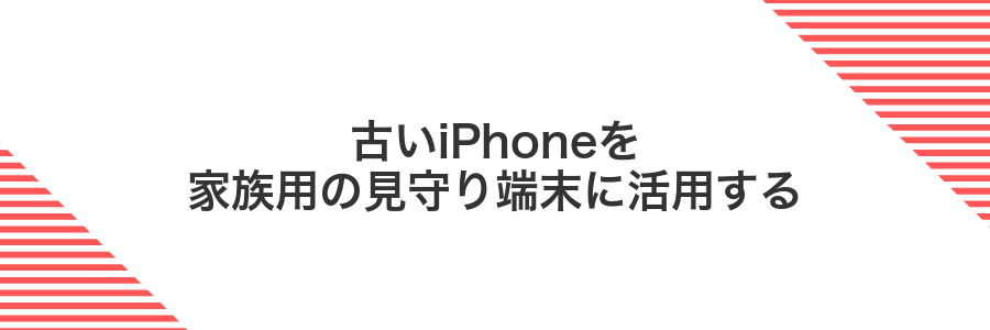 古いiPhoneを家族用の見守り端末に活用する