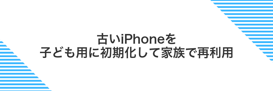 古いiPhoneを子ども用に初期化して家族で再利用