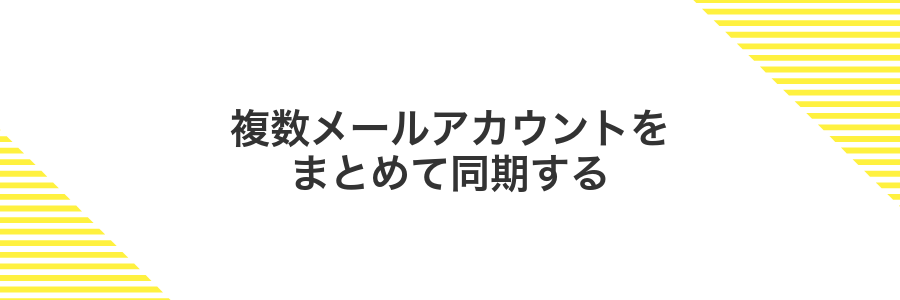 複数メールアカウントをまとめて同期する