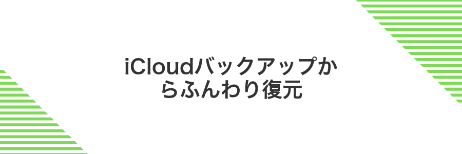iCloudバックアップからふんわり復元