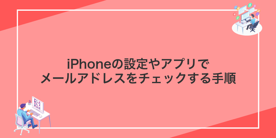 iPhoneの設定やアプリでメールアドレスをチェックする手順