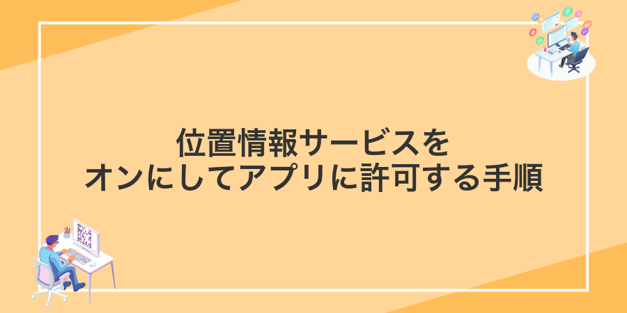 位置情報サービスをオンにしてアプリに許可する手順