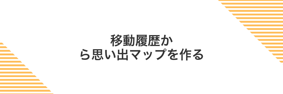移動履歴から思い出マップを作る