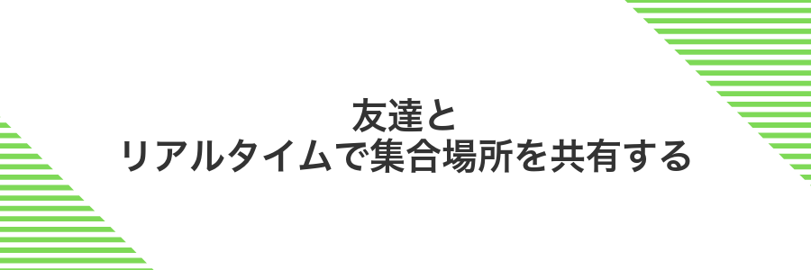友達とリアルタイムで集合場所を共有する