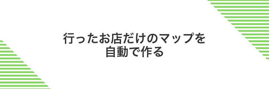 行ったお店だけのマップを自動で作る