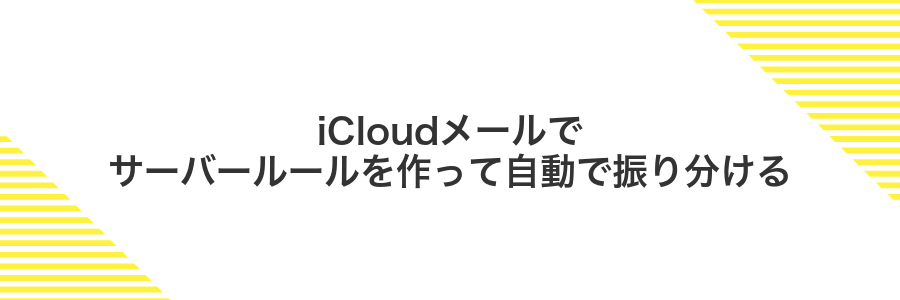iCloudメールでサーバールールを作って自動で振り分ける