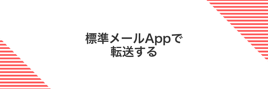 標準メールAppで転送する