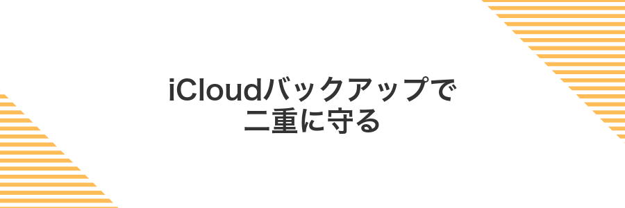 iCloudバックアップで二重に守る