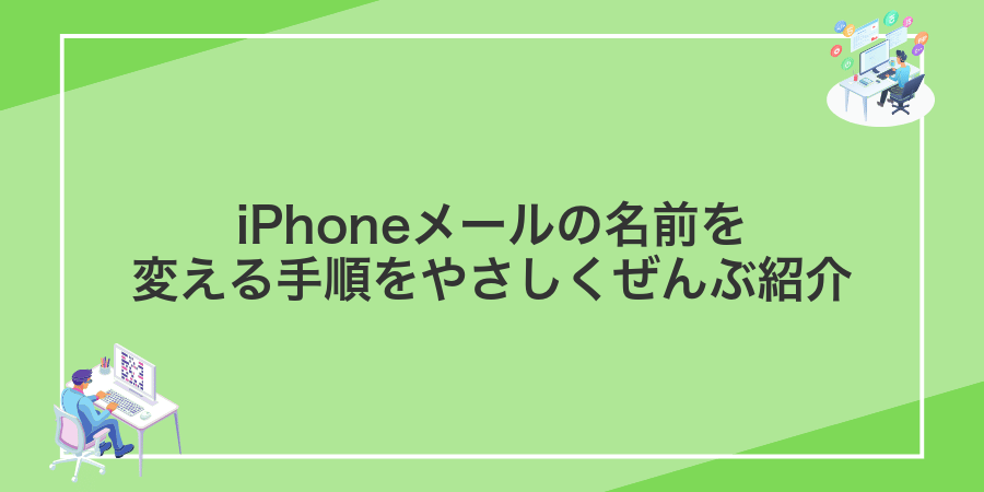 iPhoneメールの名前を変える手順をやさしくぜんぶ紹介