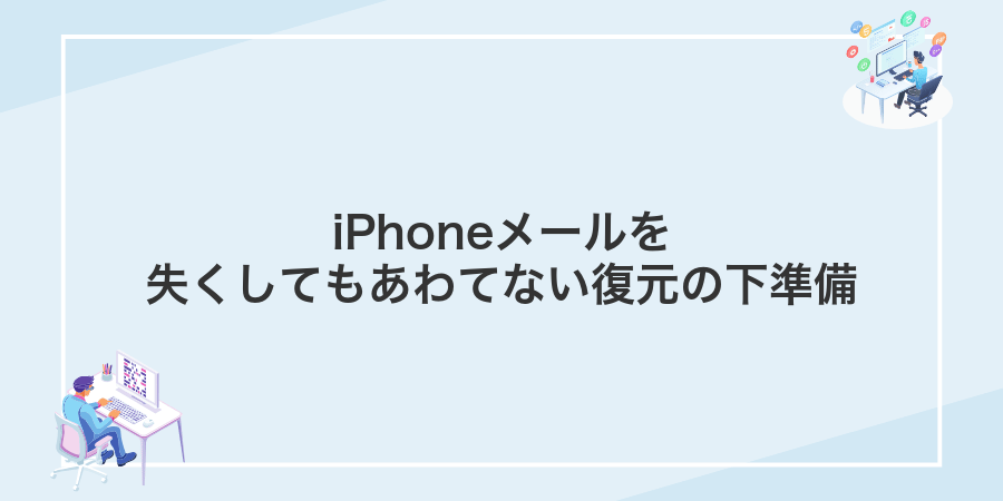 iPhoneメールを失くしてもあわてない復元の下準備