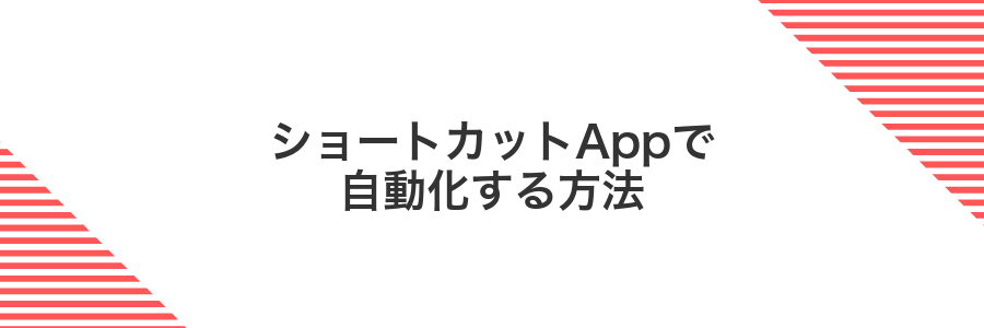 ショートカットAppで自動化する方法