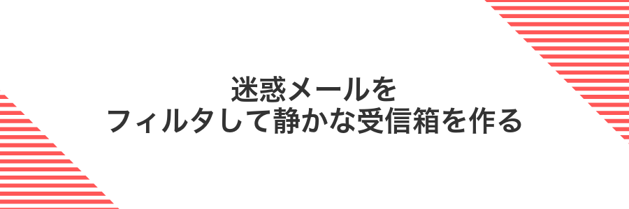 迷惑メールをフィルタして静かな受信箱を作る