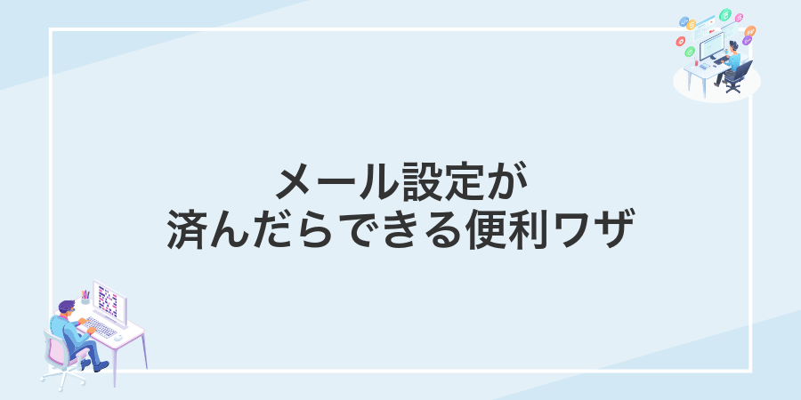 メール設定が済んだらできる便利ワザ