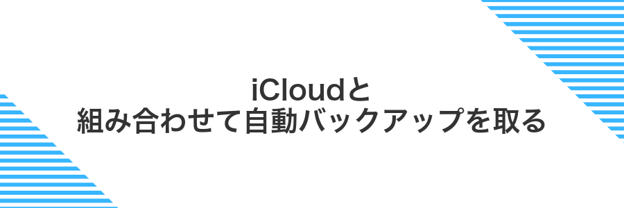 iCloudと組み合わせて自動バックアップを取る