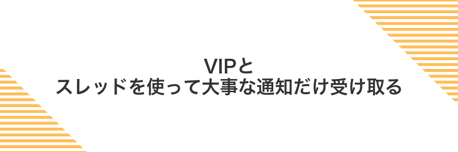 VIPとスレッドを使って大事な通知だけ受け取る