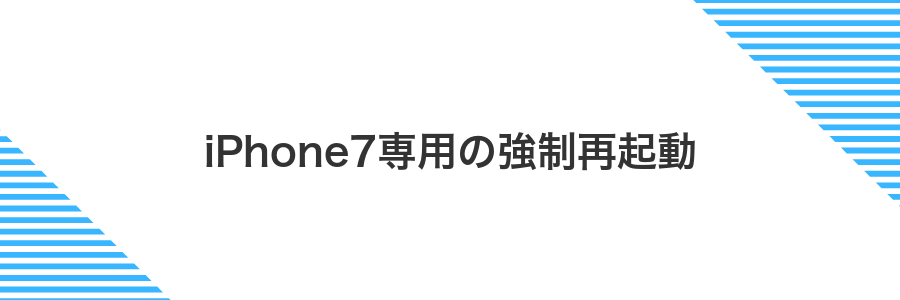 iPhone7専用の強制再起動